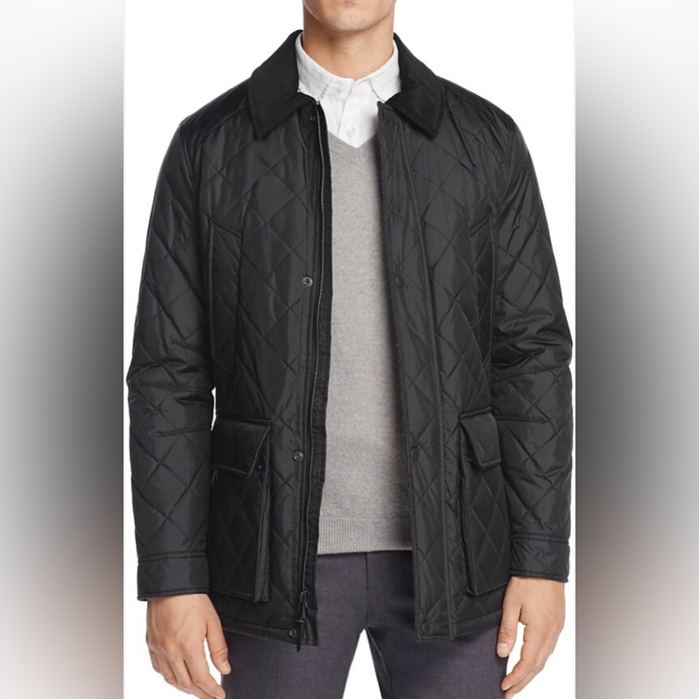 Cole Hahn Quilted Elbow Patch Jacket Retails for $398! NWT